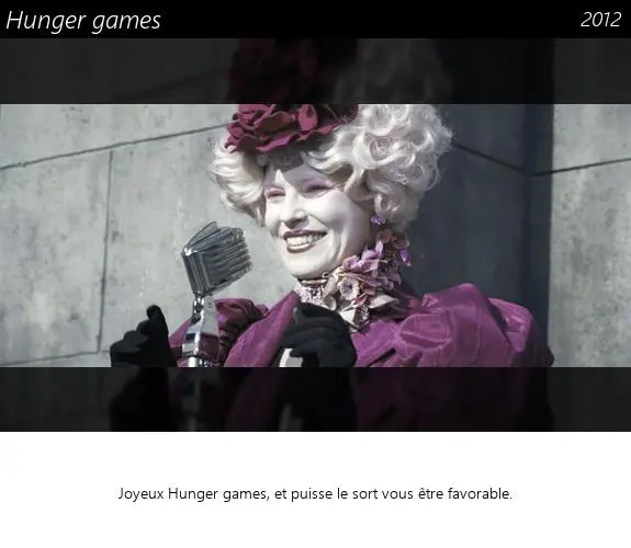 Vignette : Hunger games